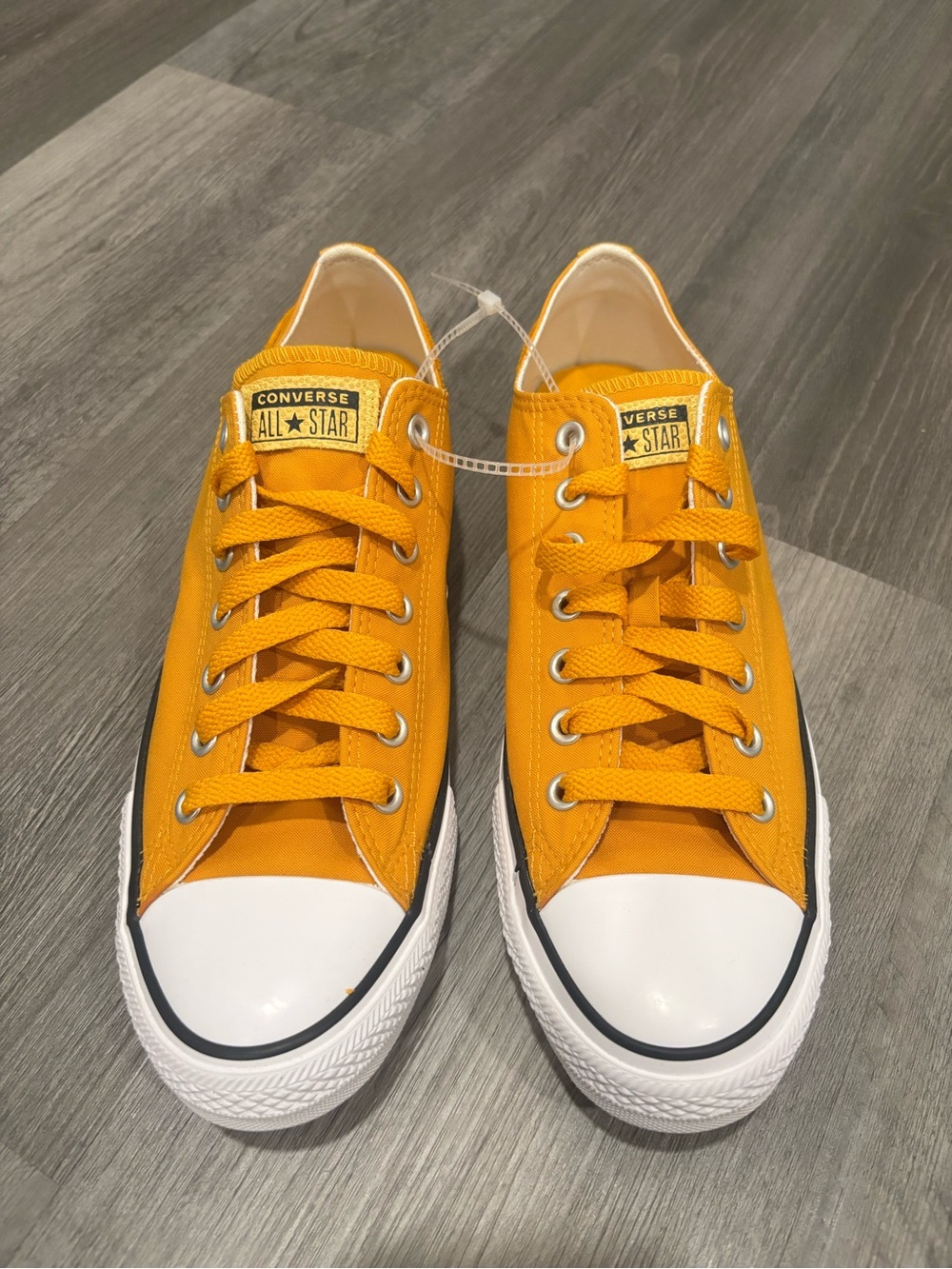 Converse Yellow Canvas Low Top Sneakers